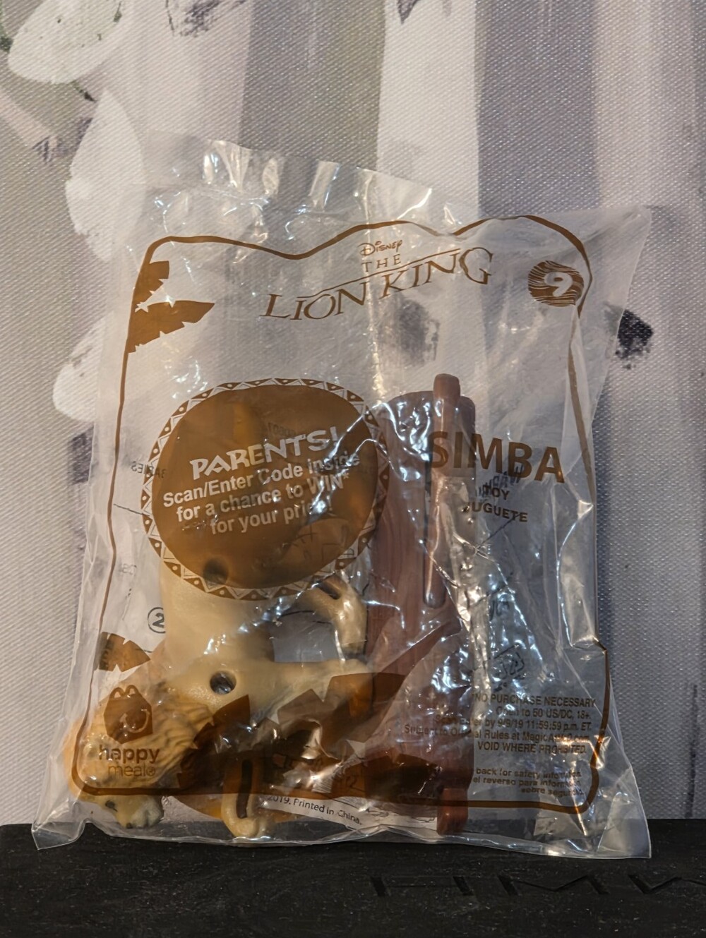Simba The Lion King Disney McDonalds Happy Meal Toy Number 9 From The 2019 Set